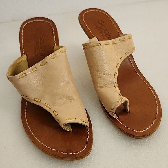 ILSANDALO ITALIA TESORONE BROTHERS Women's Pink Leather Heel - Picture 1 of 8